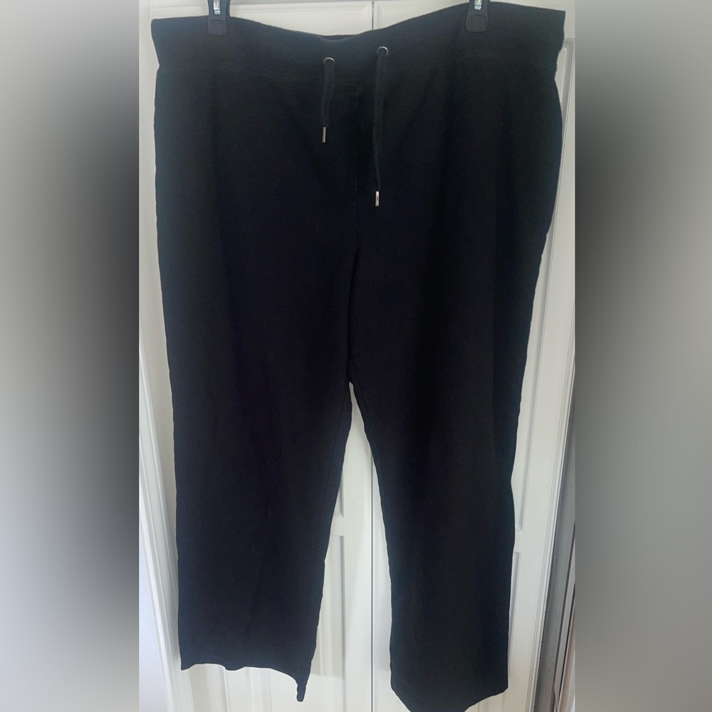 Mossimo Womens Plus Size Black Sweatpants Pockets‎ 24w/26W
